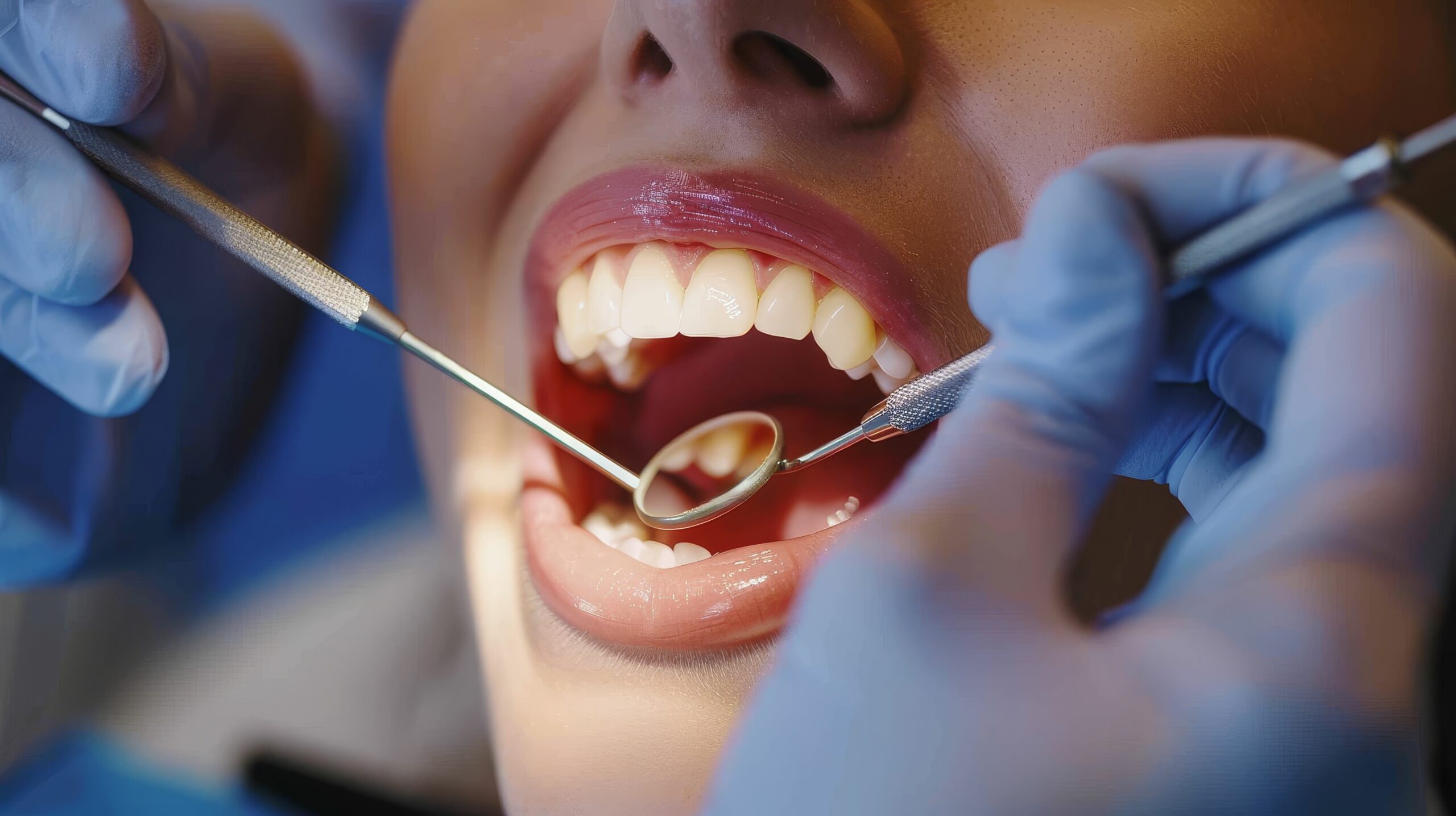 Patient getting a Dental Cleaning & Exam at Darren Gonzalez DDS in Santa Rosa, California